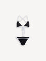 Monogram lycra swimsuit