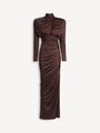 Robe longue en jersey fluide