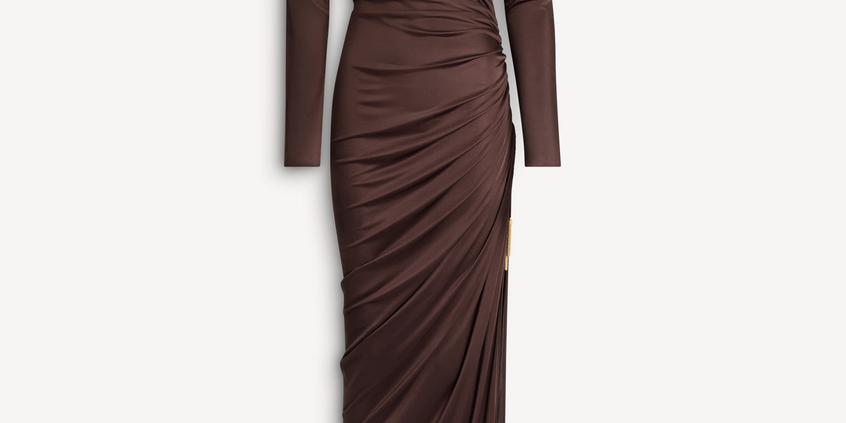 Long flowing jersey dress