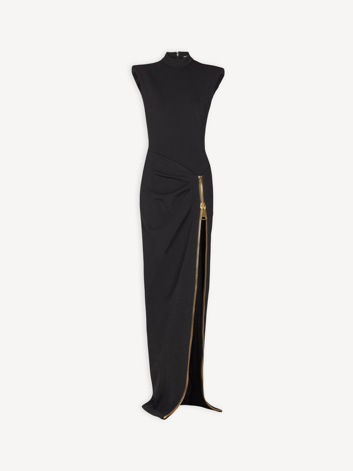 Robe longue fendue en jersey