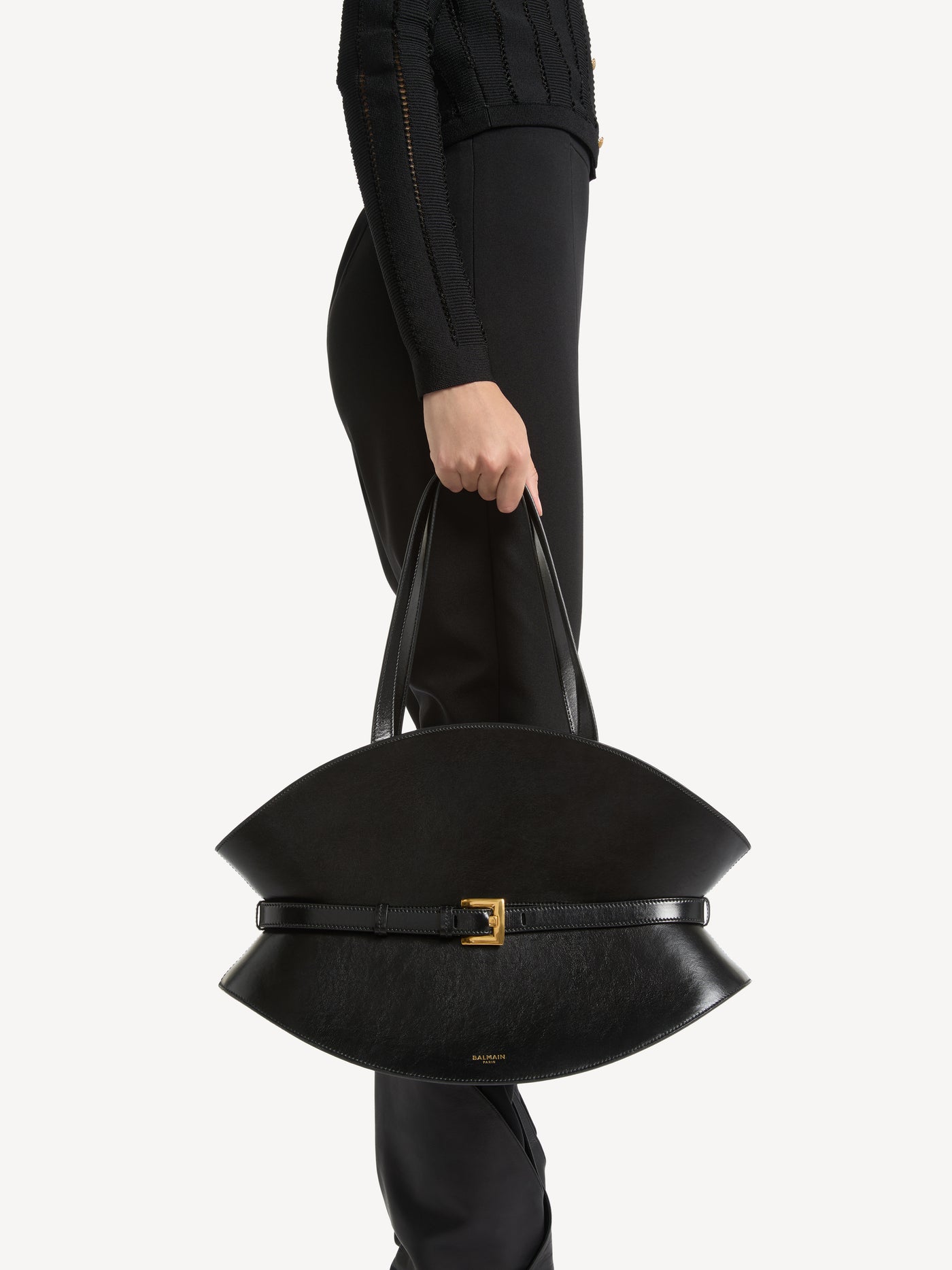 Medium Shuffle bag in calfskin leather