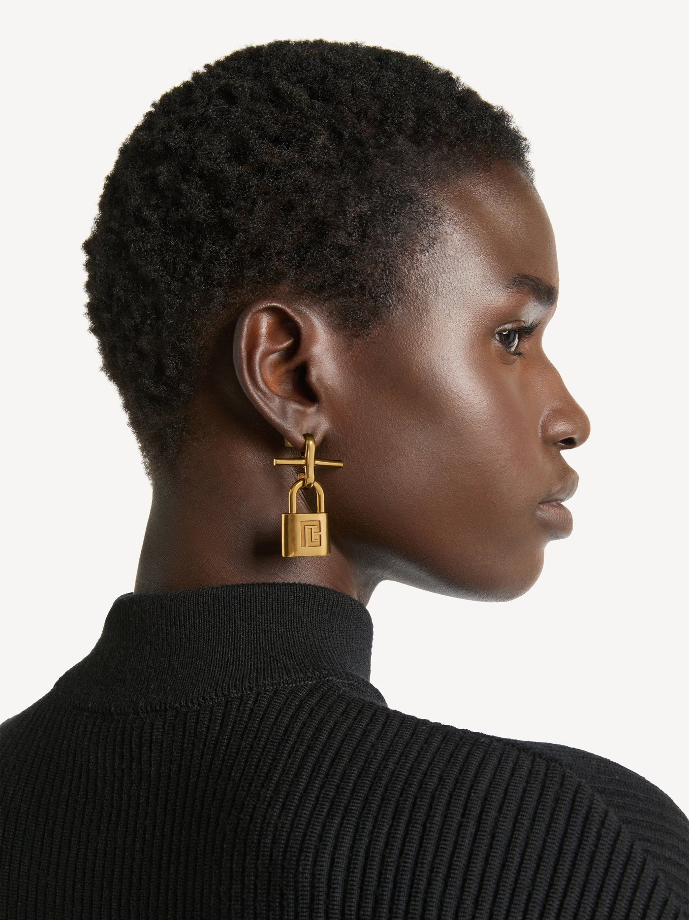 Boucles d'oreilles cadenas Pulse en laiton
