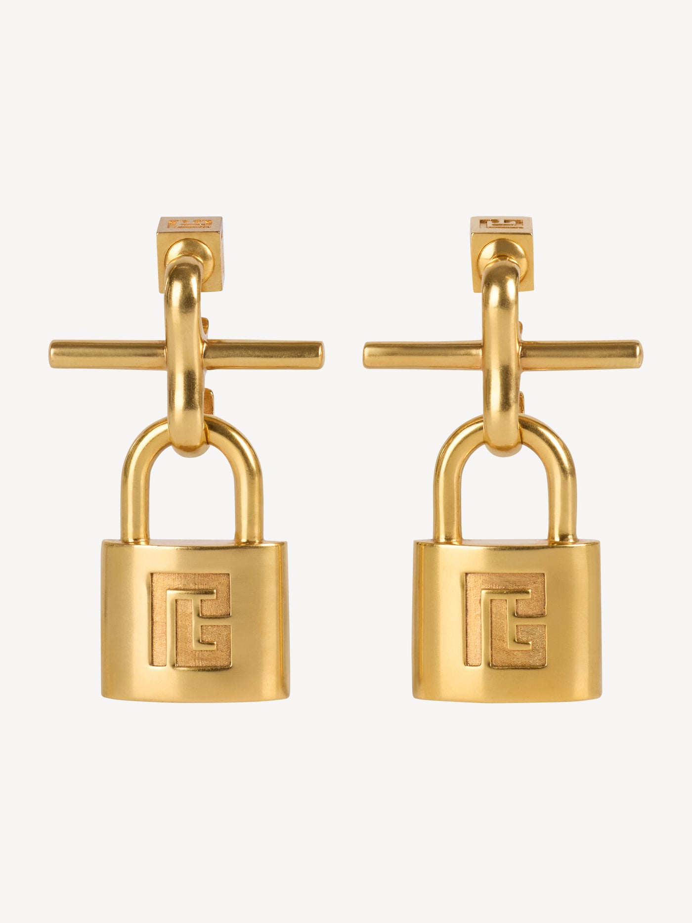 Boucles d'oreilles cadenas Pulse en laiton