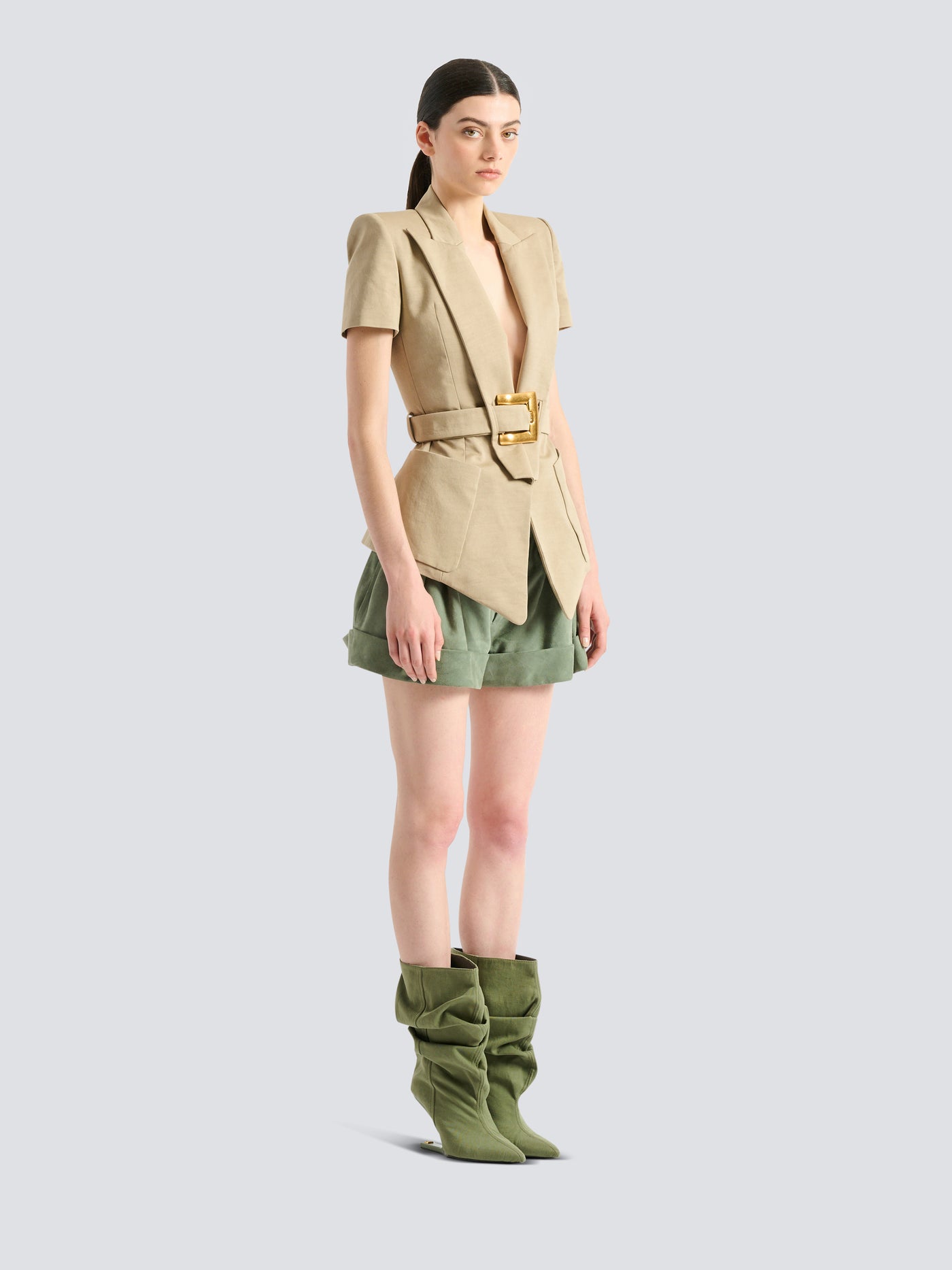 Veste Anthem ceinturée en gabardine