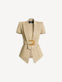 Belted gabardine Anthem jacket