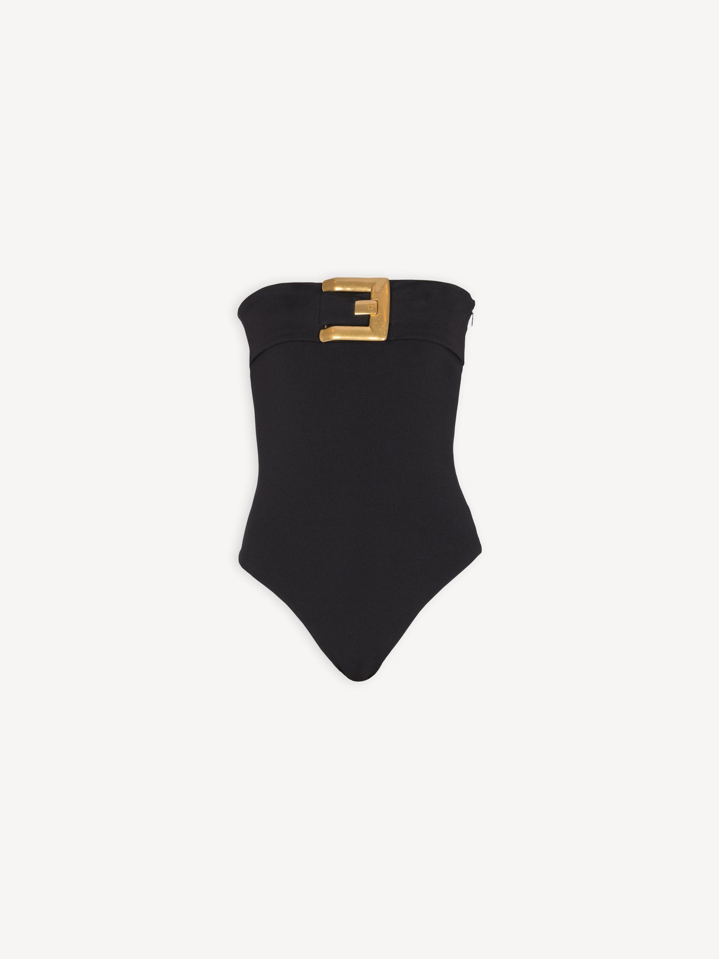 Crepe bustier bodysuit with belt detail