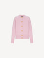 Buttoned eco-cashmere cardigan