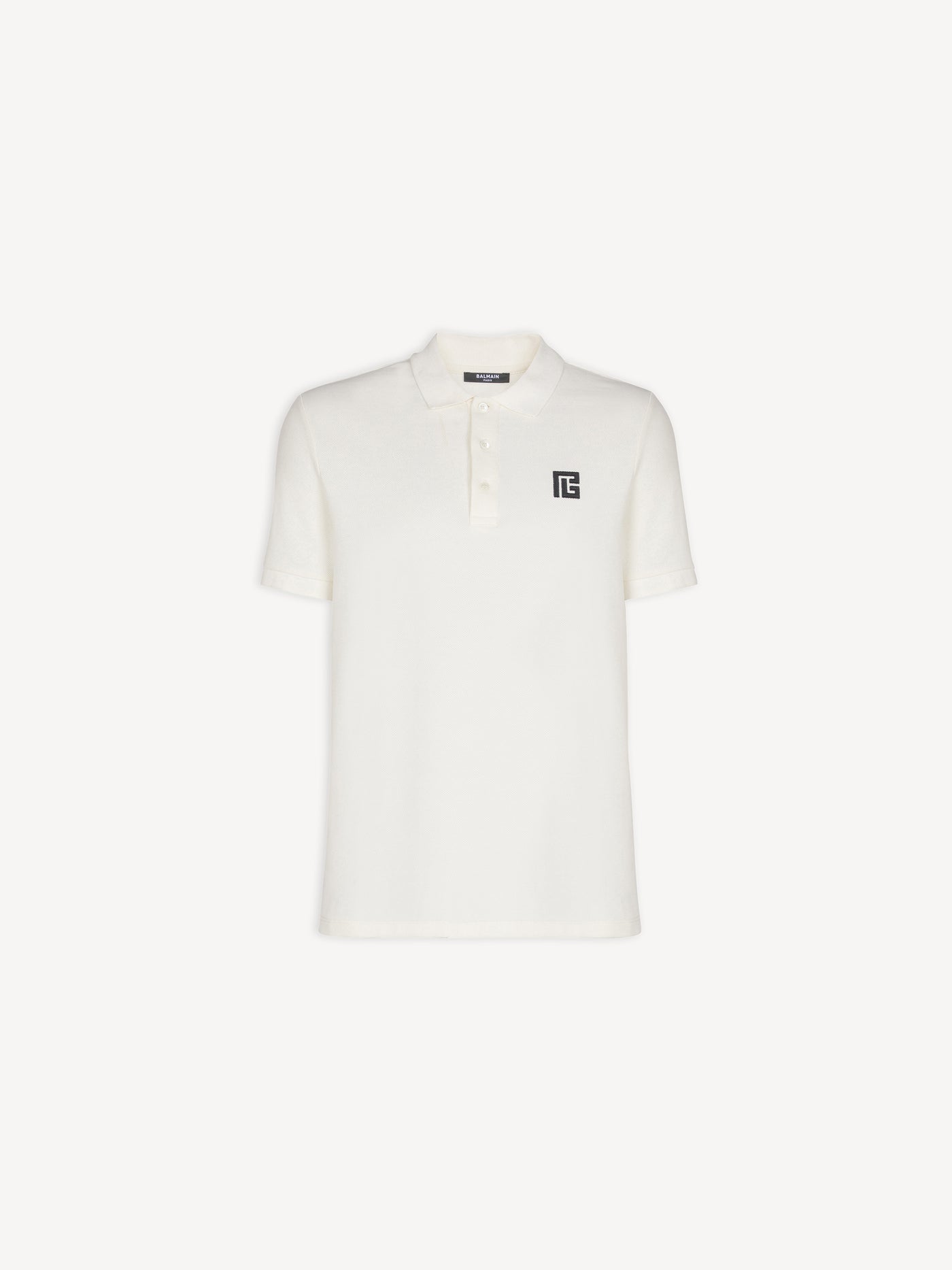Polo en coton brodé