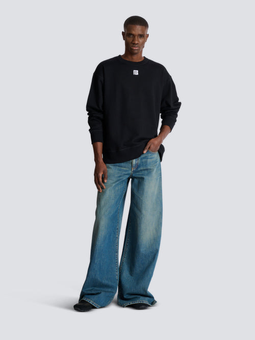 Cotton sweatshirt with PB embroidery