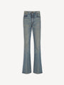 Pantalon droit jambe ajustée en denim vintage