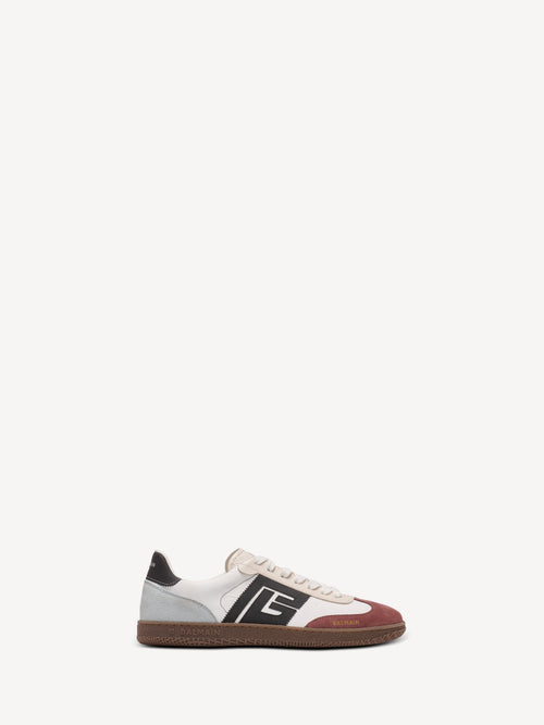Balmain Swan suede and nylon trainers