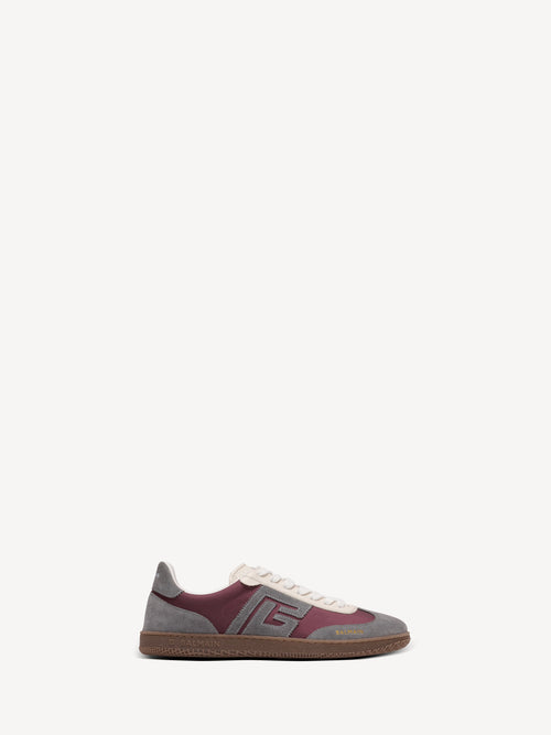 Balmain Swan suede and nylon trainers