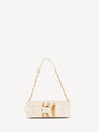 Anthem lambskin and enamel clutch