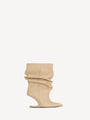 Bottines No Wedge en cuir lisse