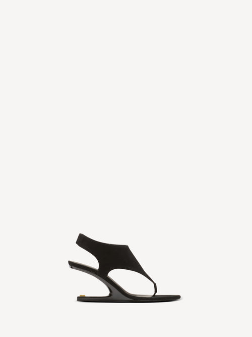 No Wedge suede sandals