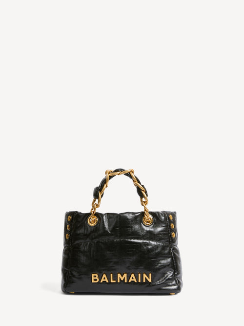 Sac Cabas 1945 Soft Small en cuir de veau craquelé
