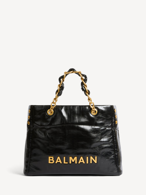 1945 Soft crackled leather tote bag