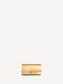 Shuffle wallet in lamé leather