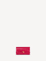 Shuffle calfskin wallet with chain