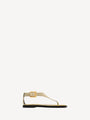 Anthem flat toe-post sandals in suede