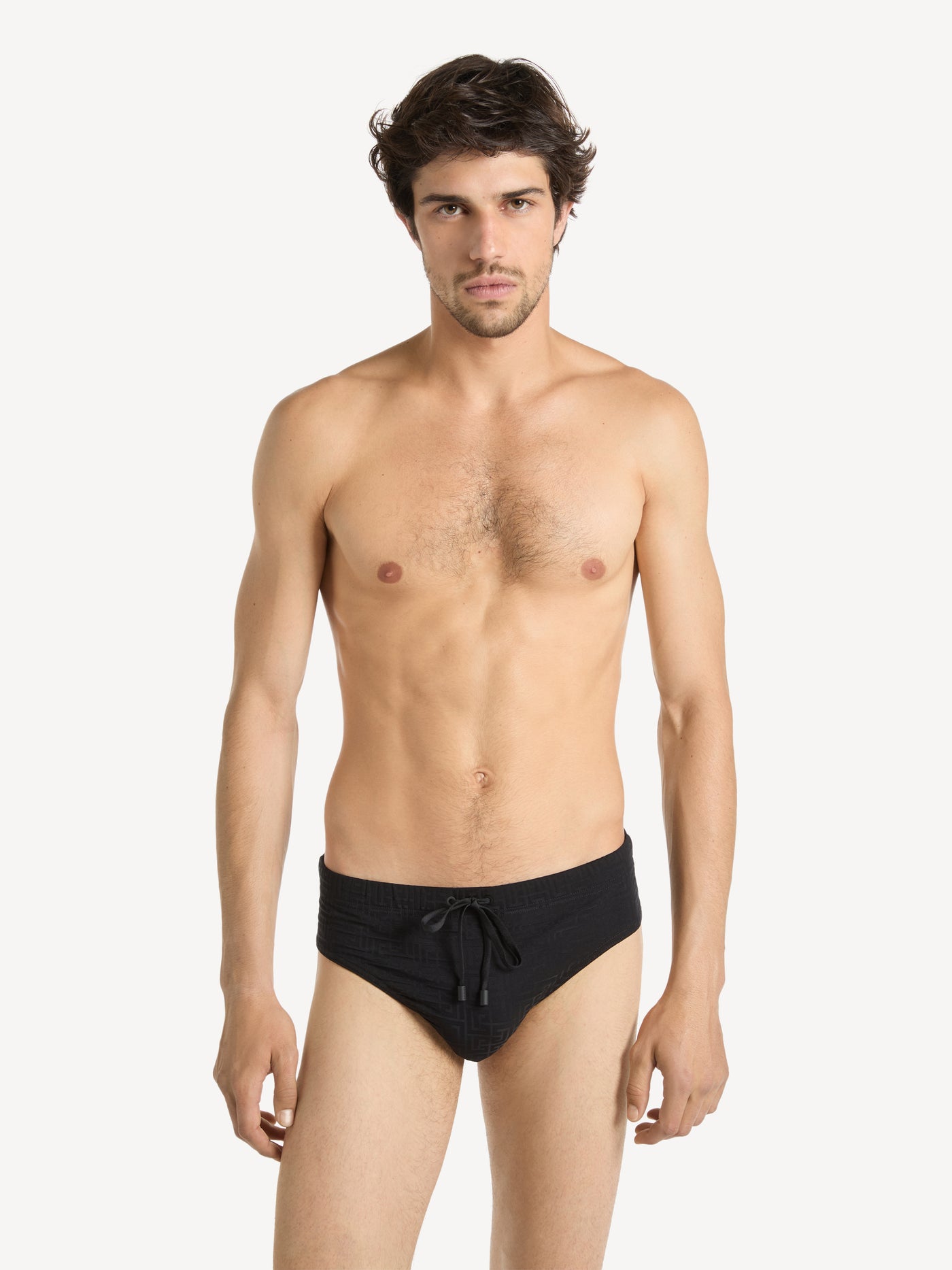 Monogramm Badeslip aus Nylon-Elasthan