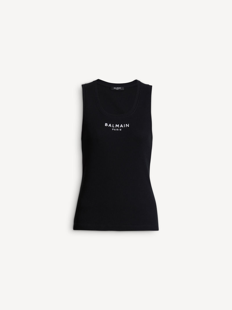 Balmain Paris embroidered vest top