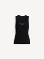 Tanktop mit Balmain Paris-Stickerei