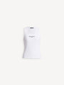 Tanktop mit Balmain Paris-Stickerei
