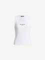 Tanktop mit Balmain Paris-Stickerei