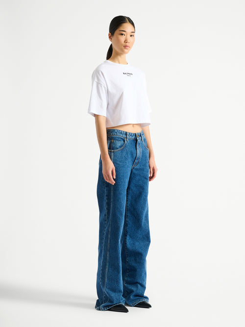 T-shirt Balmain Paris ricamata