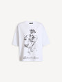 T-shirt Balmain Flower con stampa