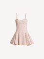 Flared tweed dress
