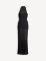 Langes Kleid aus Fléchage-Gewebe