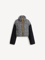 Zweifarbige Tweedjacke