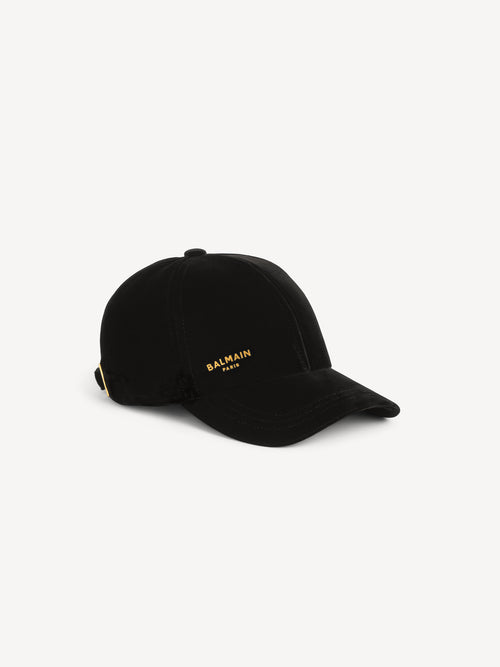 Balmain Paris velvet cap