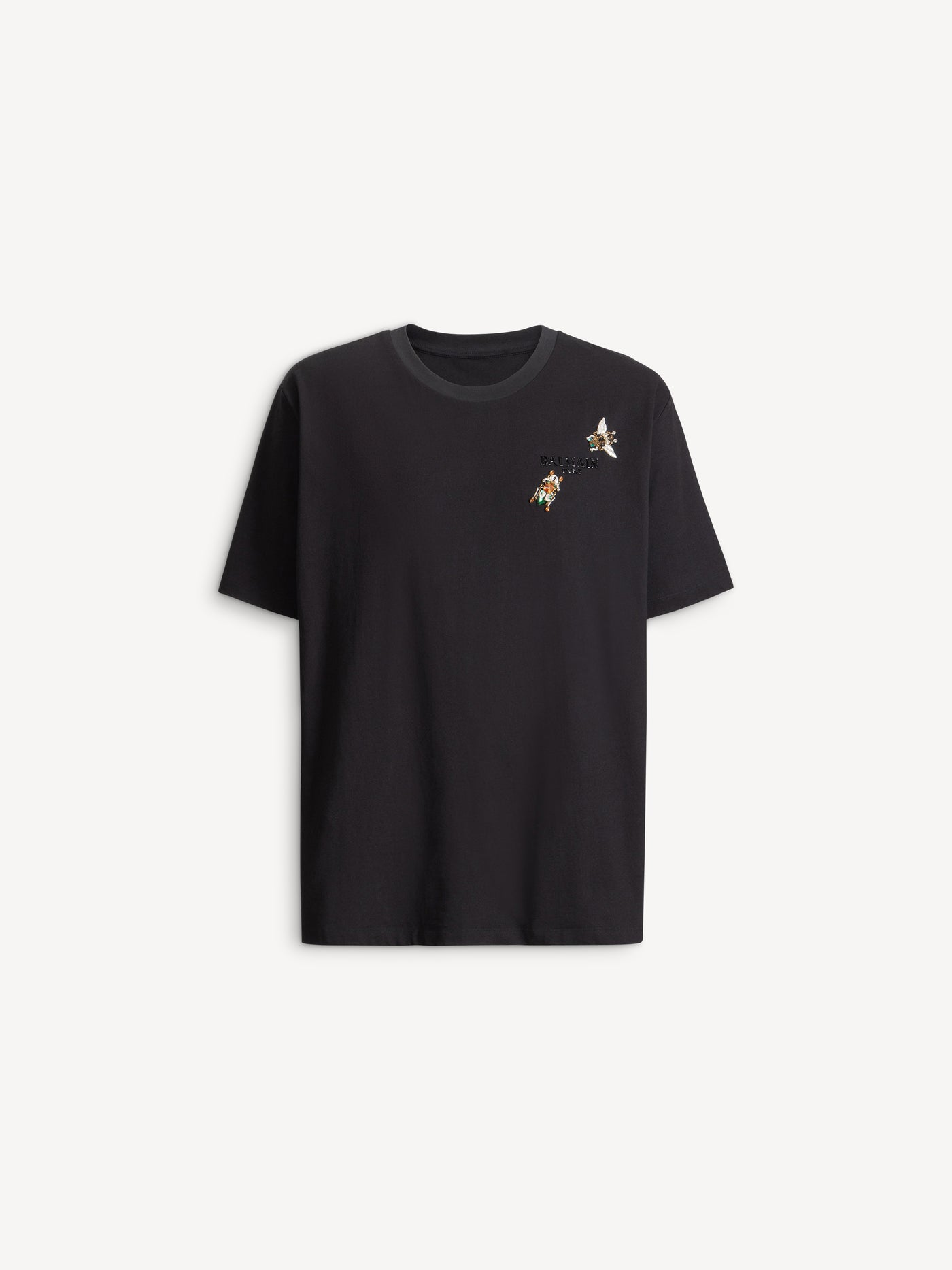 Besticktes Balmain Insect T-Shirt