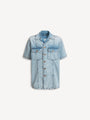 Camisa de denim lavado Light Blue