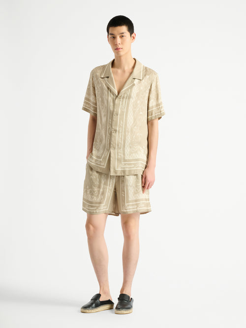Printed Foulard pyjama shirt