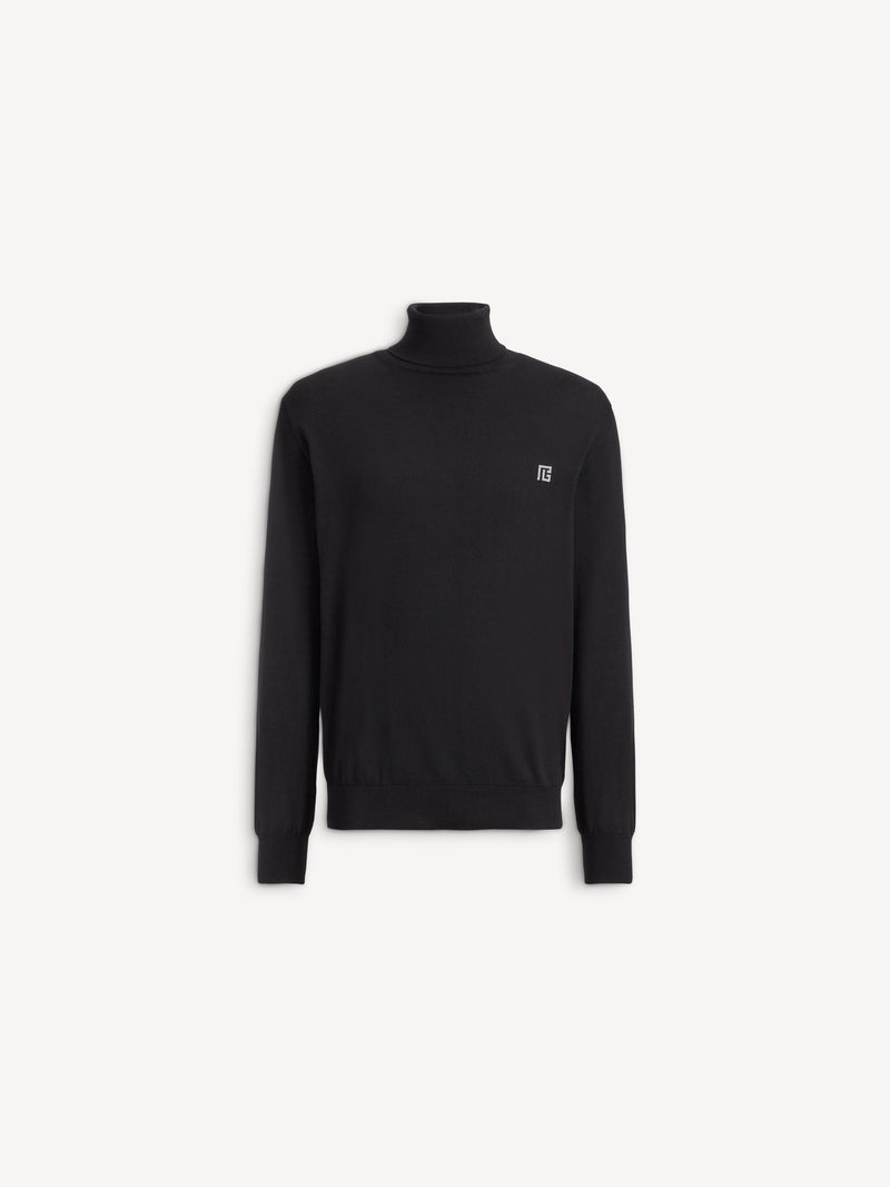 PB turtleneck jumper in cotton and silk