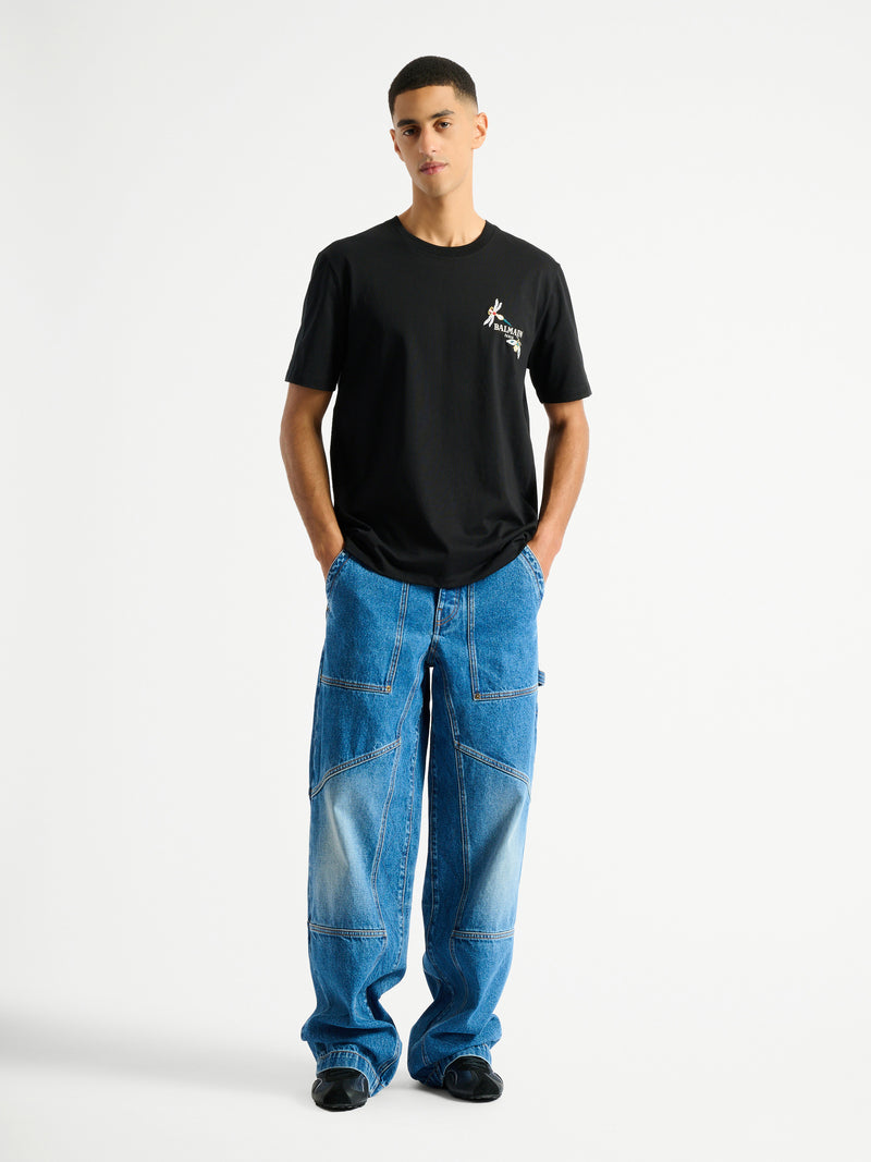 Blue denim carpenter jeans