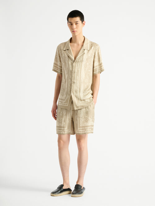 Short pyjama imprimé Foulard