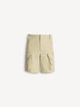 Cotton cargo Bermuda shorts