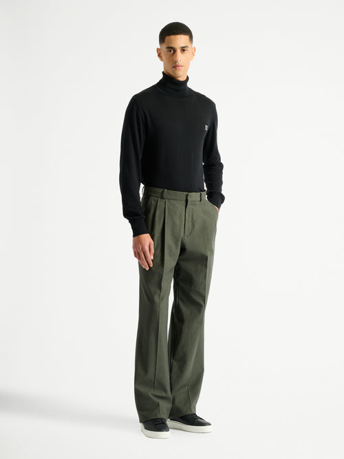 Pantalon en sergé de coton