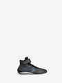 Racing Mid-Top trainers in nylon and leather