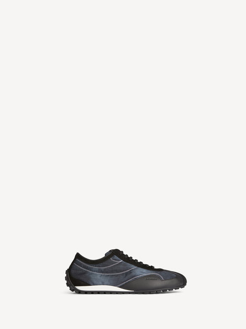 Baskets Racing Low en nylon et cuir