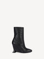 Stiefeletten Wedge aus Glattleder