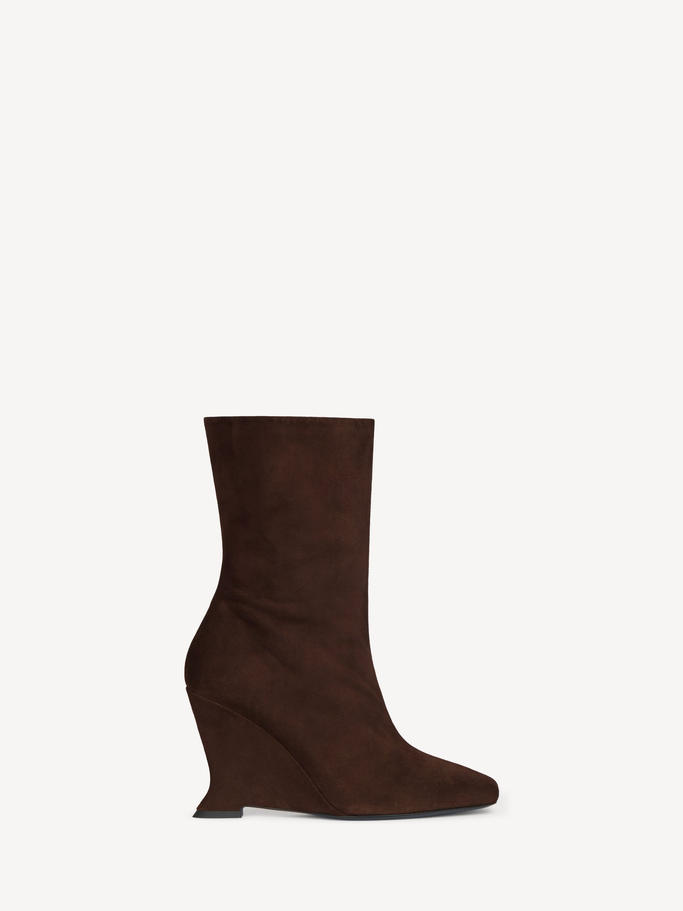 Wedge ankle boots in suede