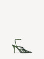 Sandalen Cage aus Leder in Pythonoptik