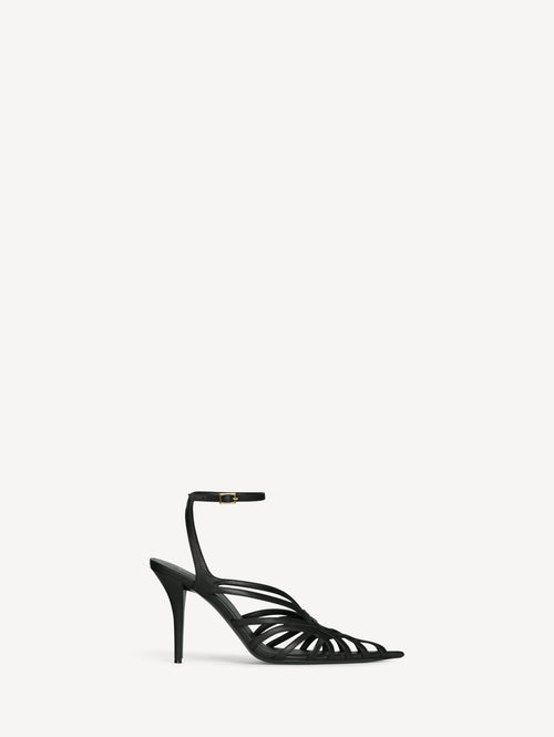 Sandalias Cage de piel lisa