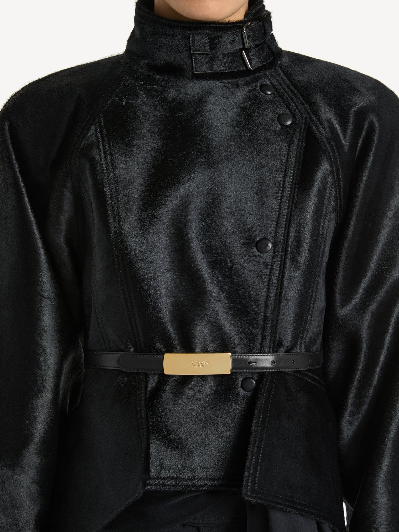 Cintura Balmain in pelle liscia